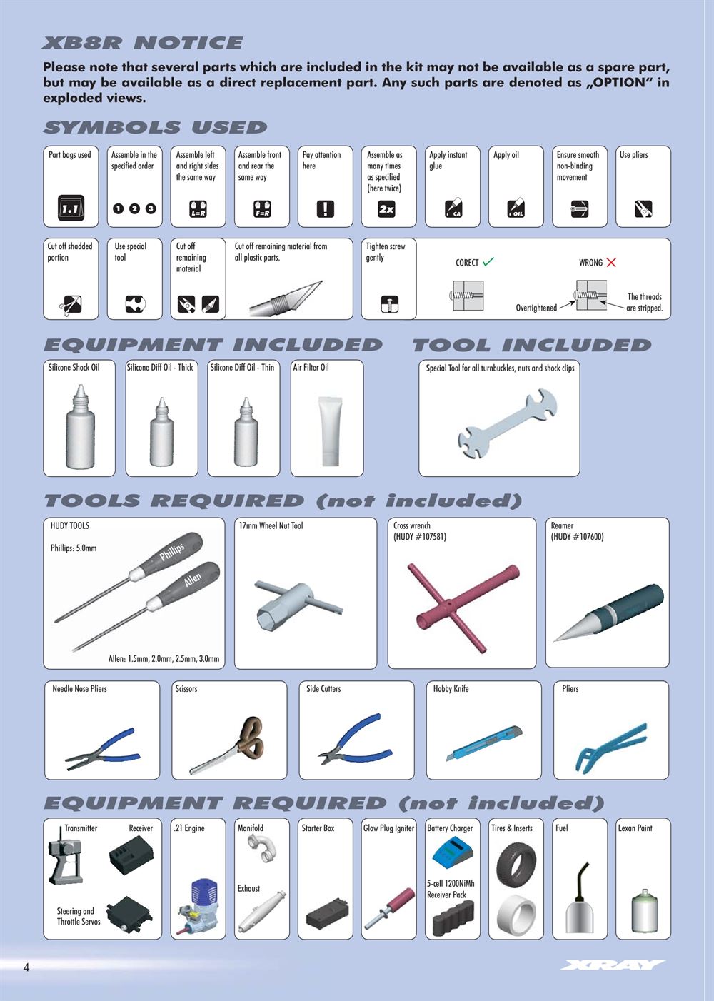Xray - XB8R - Manual - Page 4