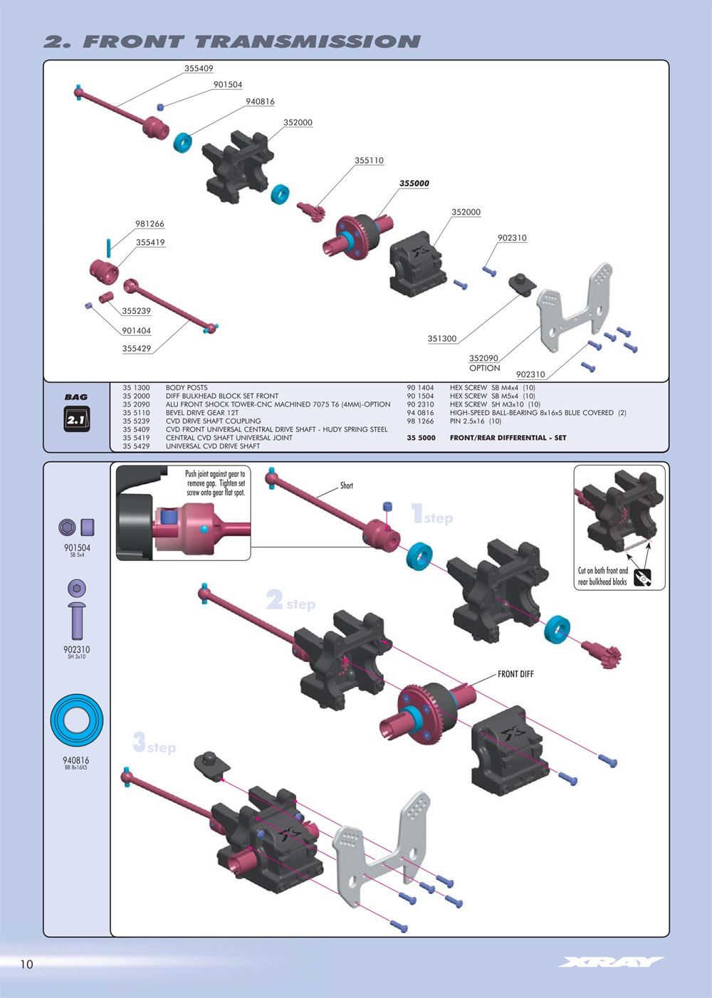 Xray - XB8R - Manual - Page 10