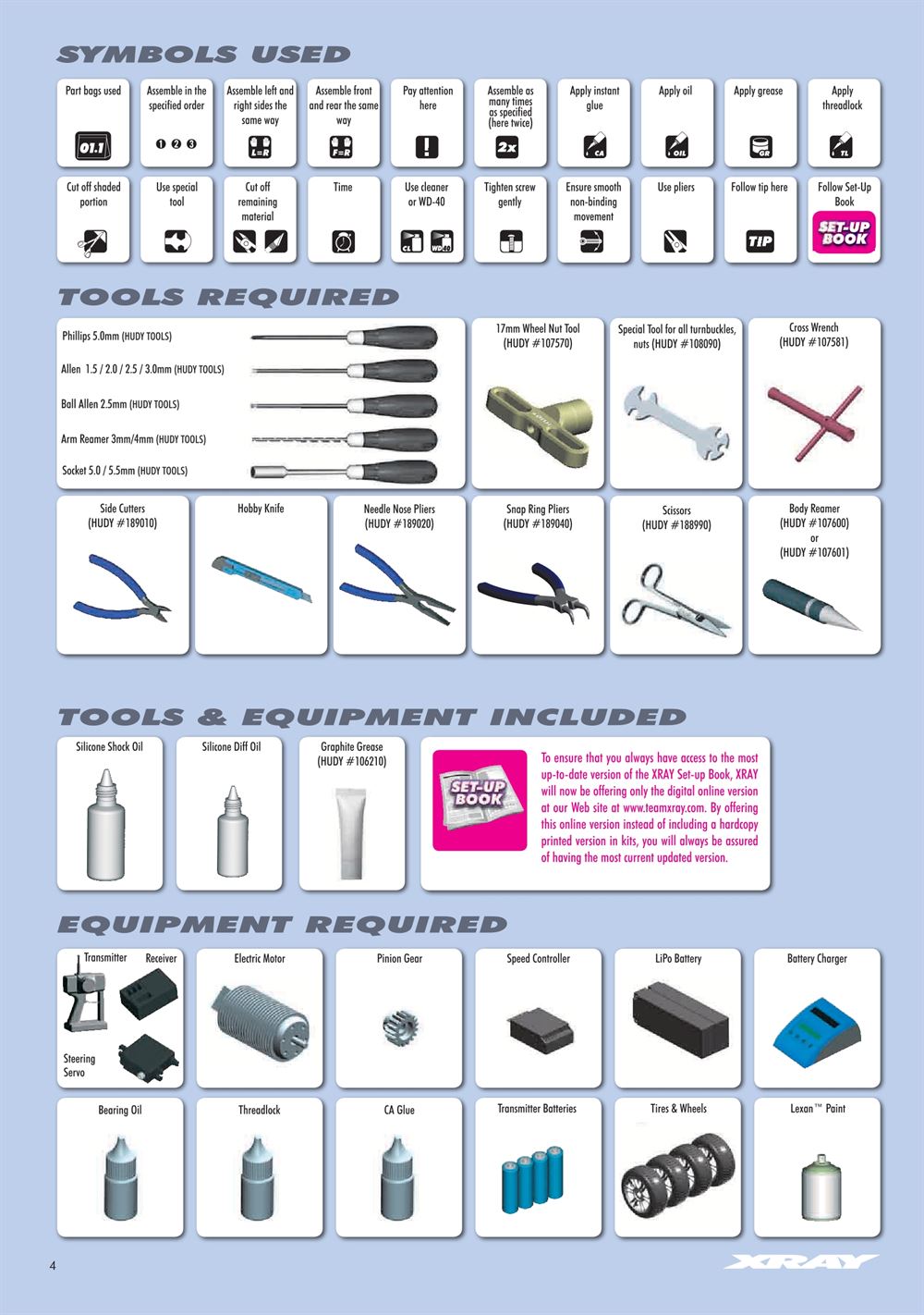 Xray - XB8E 2015 (XB8E'15) - Manual - Page 4