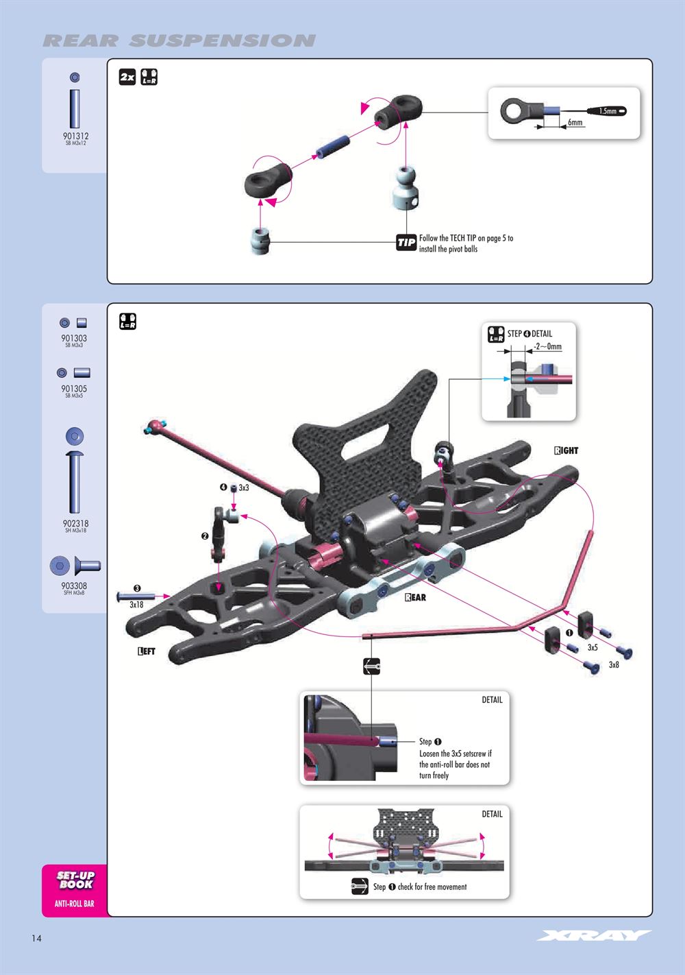 Xray - XB8E 2015 (XB8E'15) - Manual - Page 14