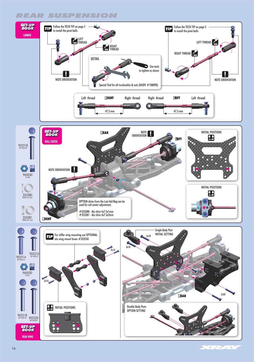 Xray - XB8E 2015 (XB8E'15) - Manual - Page 16
