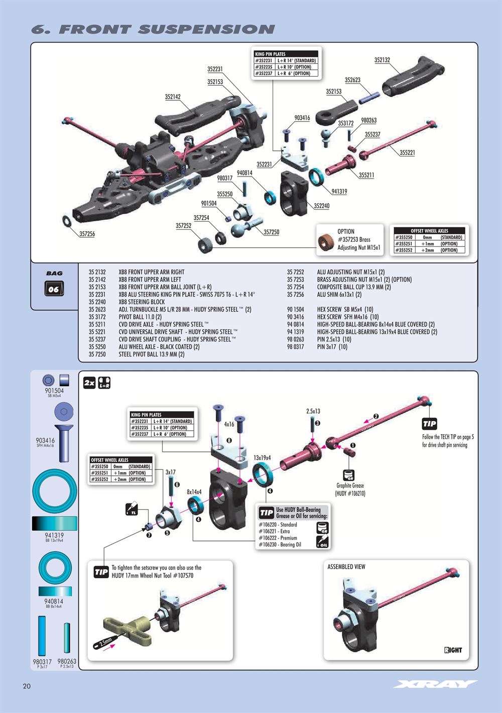 Xray - XB8E 2015 (XB8E'15) - Manual - Page 20
