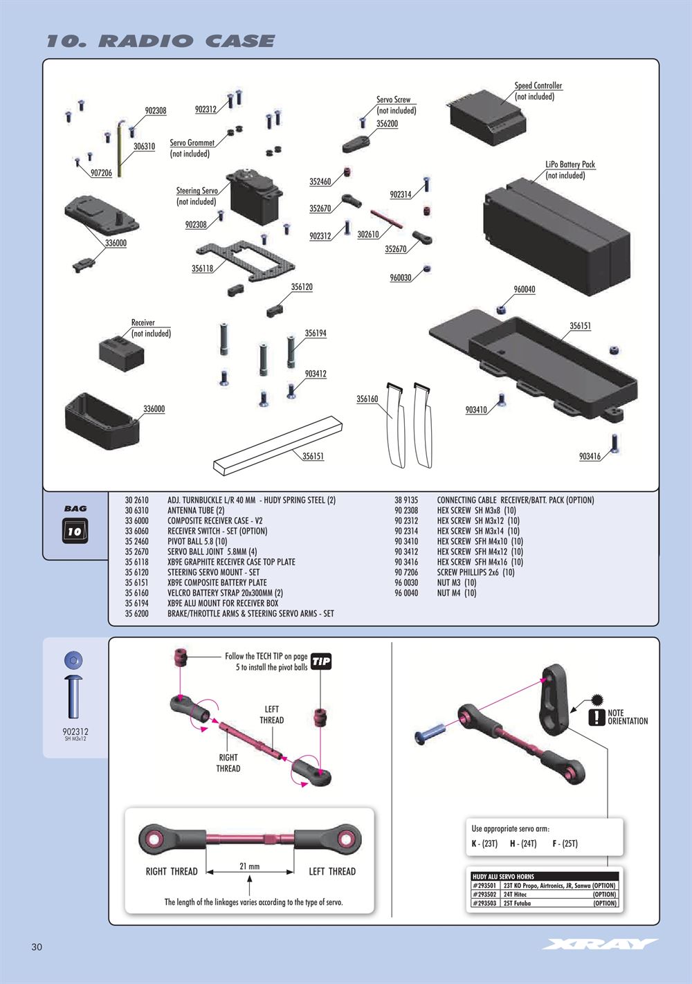 Xray - XB8E 2015 (XB8E'15) - Manual - Page 30