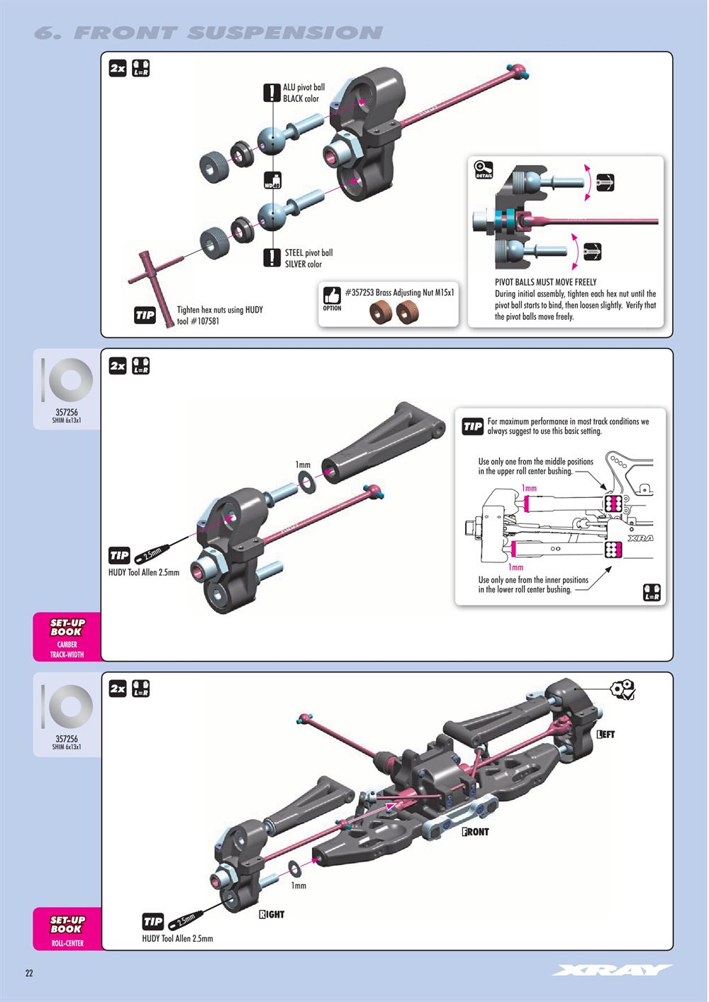Xray - XB8E 2016 (XB8E'16) - Manual - Page 22