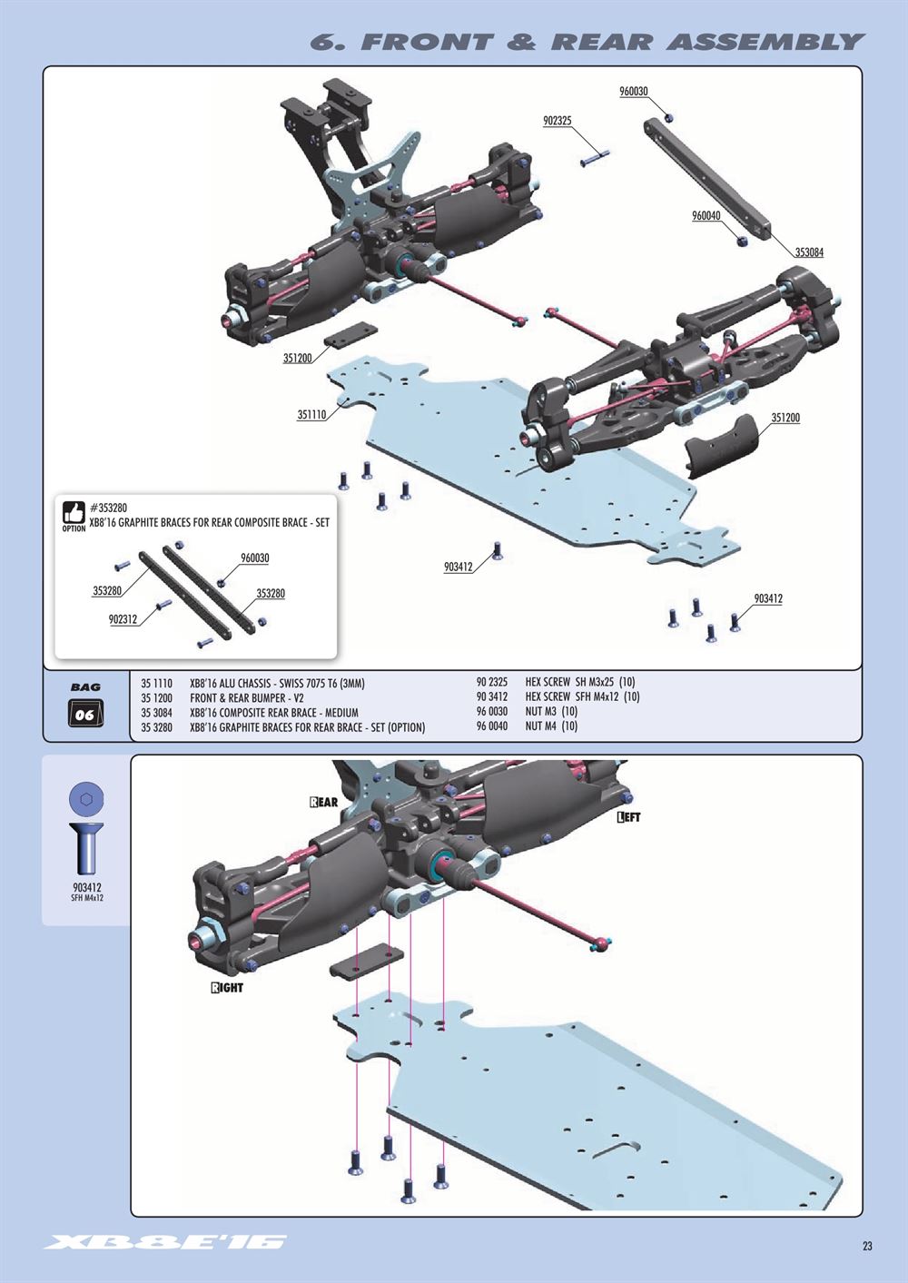 Xray - XB8E 2016 (XB8E'16) - Manual - Page 23