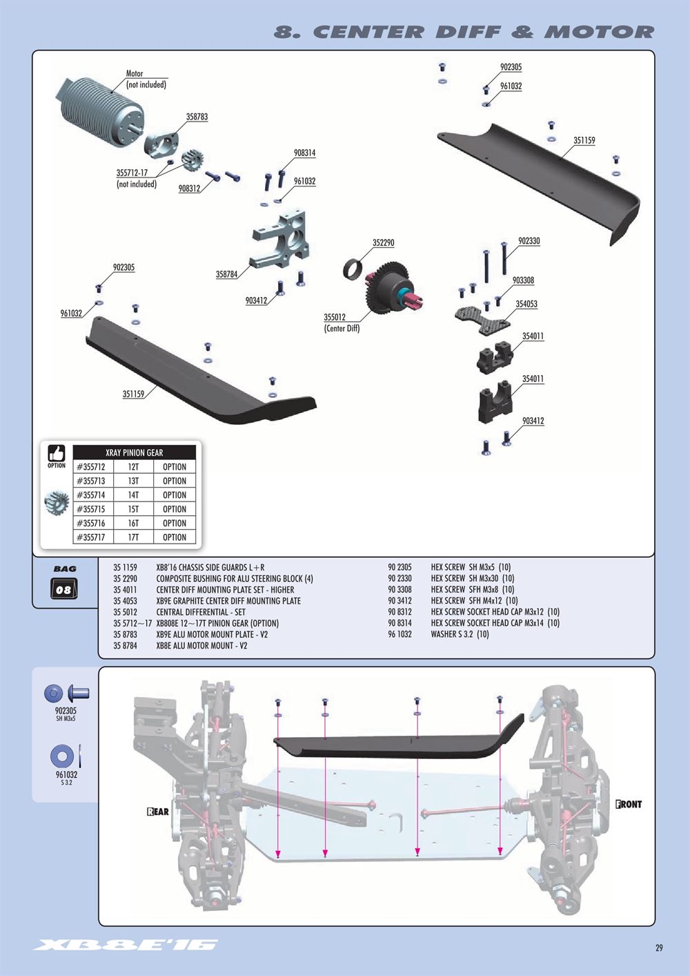 Xray - XB8E 2016 (XB8E'16) - Manual - Page 29