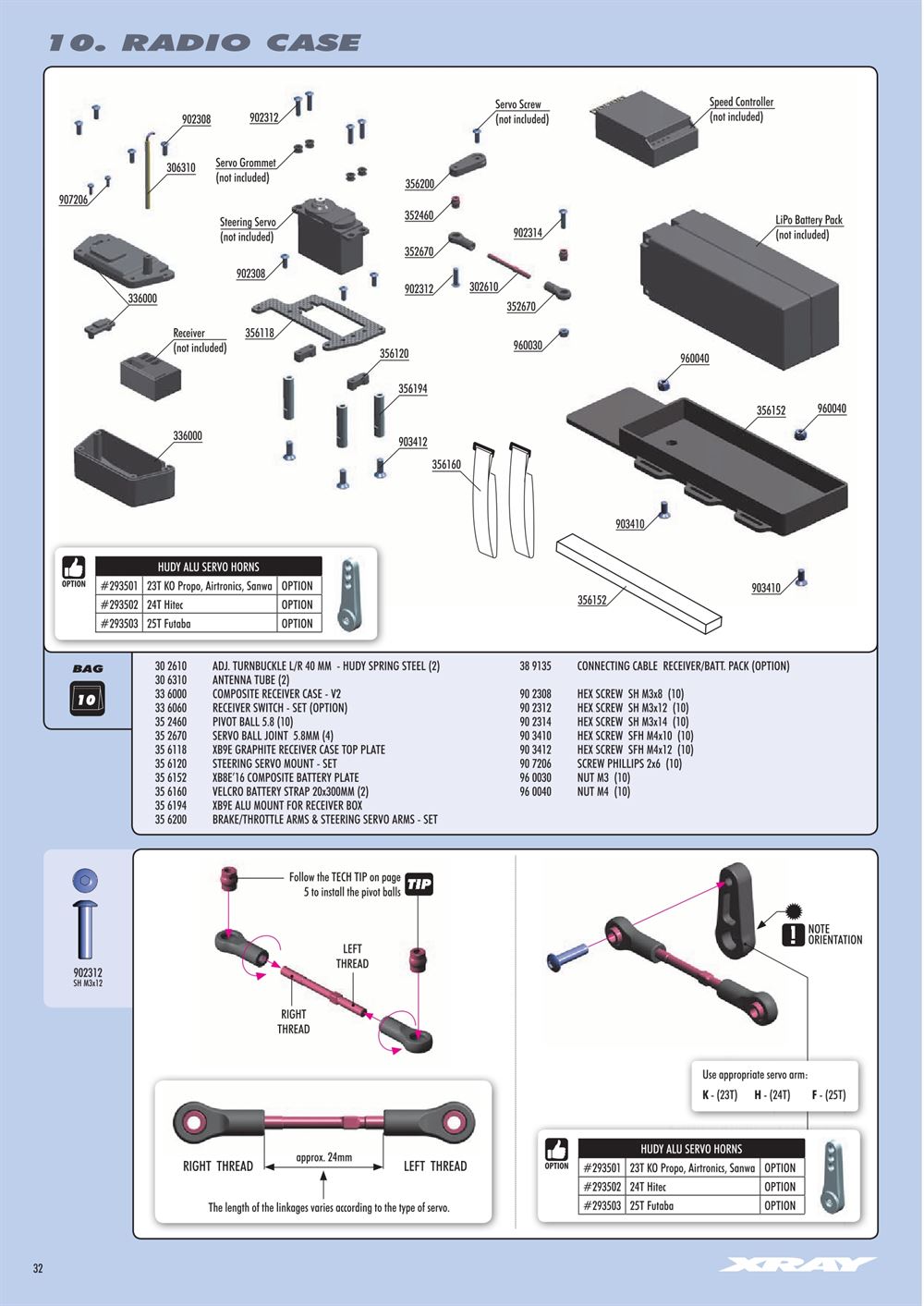 Xray - XB8E 2016 (XB8E'16) - Manual - Page 32
