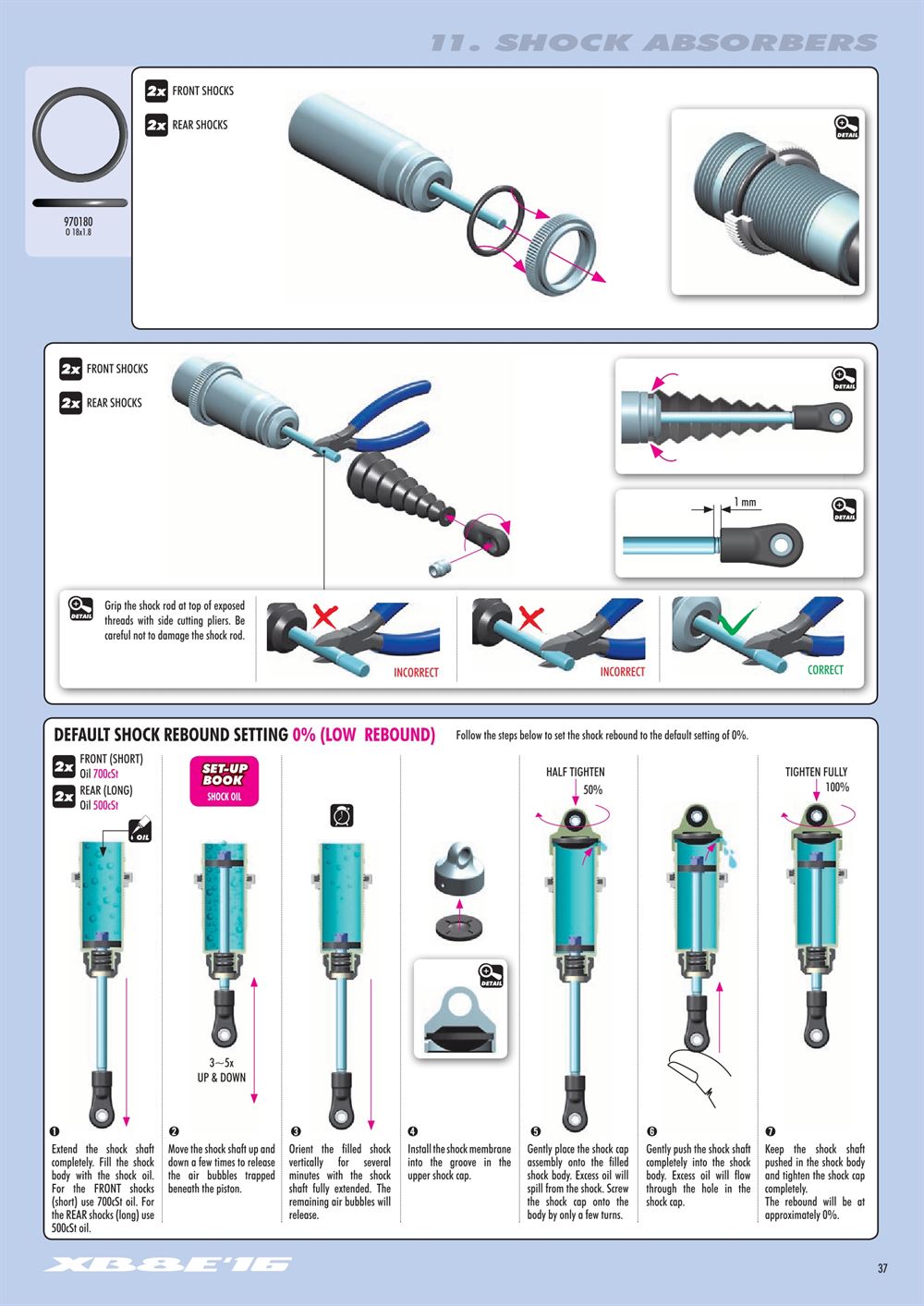 Xray - XB8E 2016 (XB8E'16) - Manual - Page 37