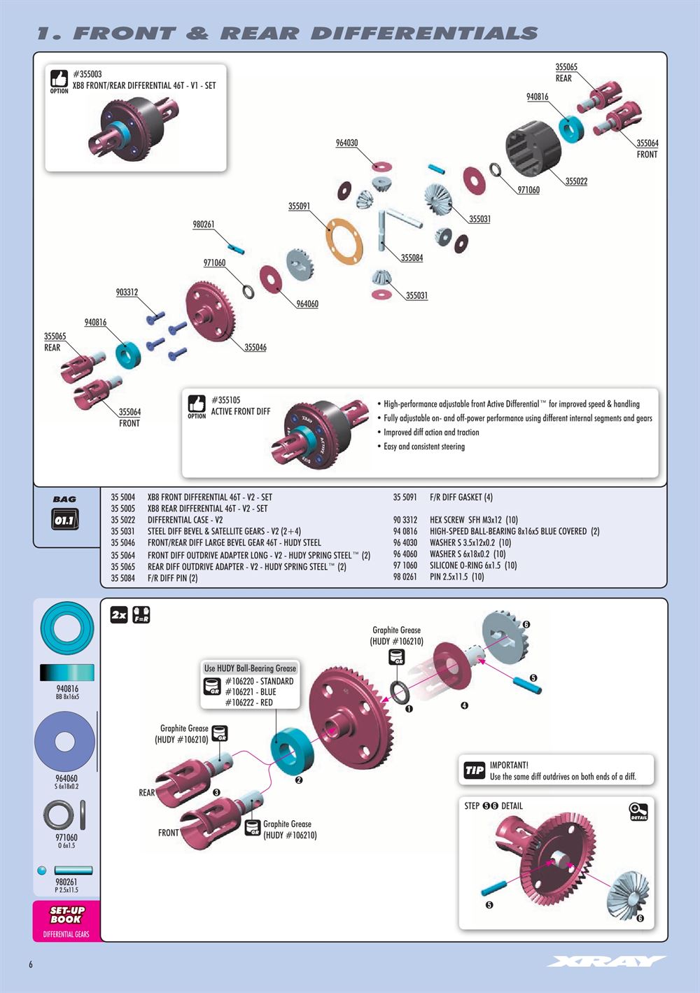 Xray - XB8E 2017 (XB8E'17) - Manual - Page 6