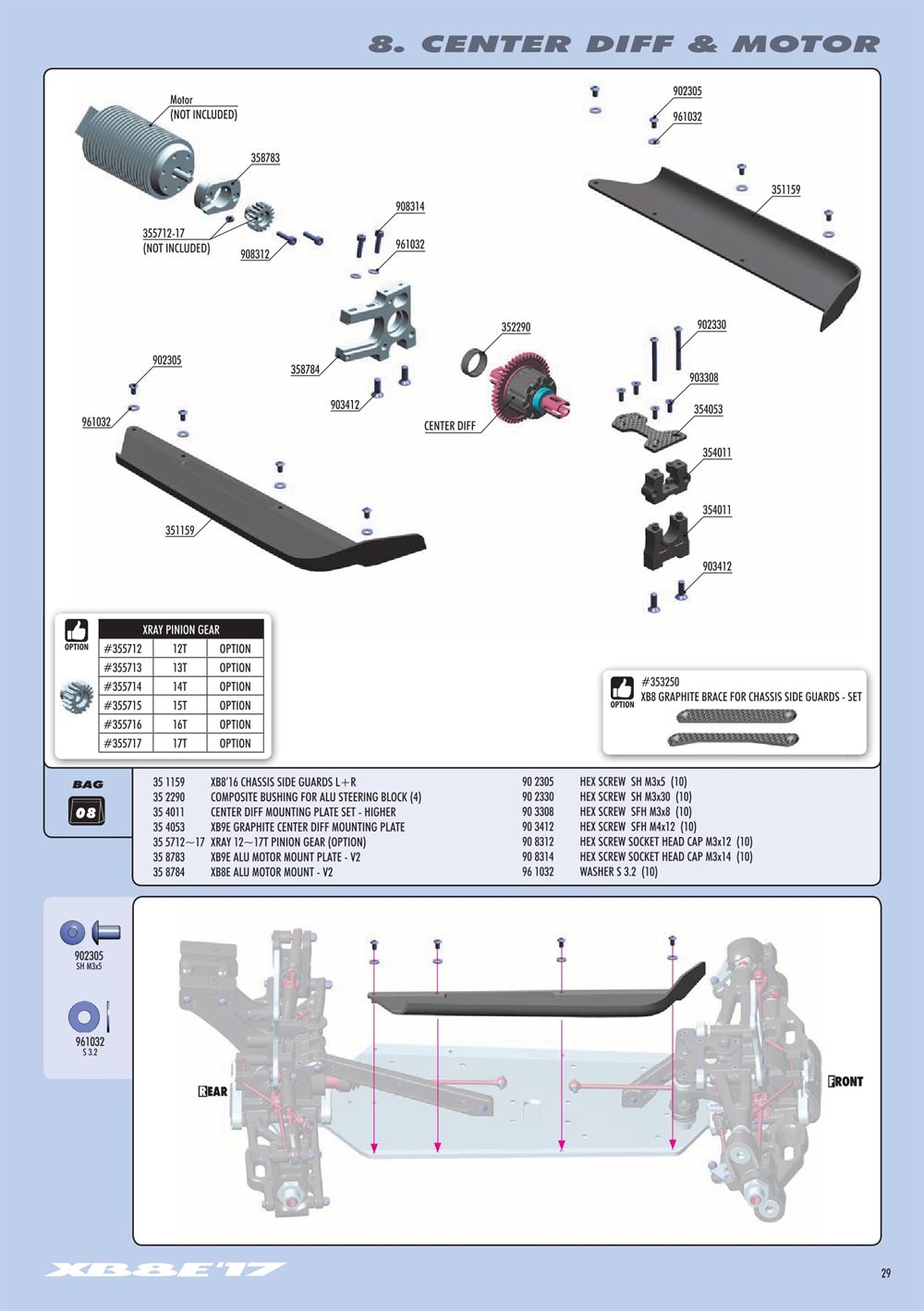 Xray - XB8E 2017 (XB8E'17) - Manual - Page 29