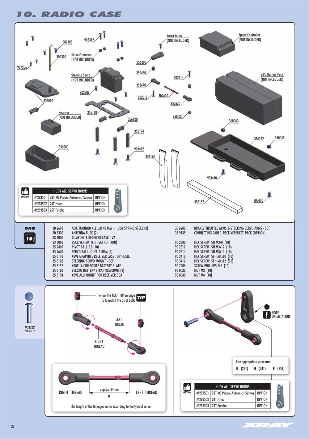 Xray - XB8E 2017 (XB8E'17) - Manual - Page 32