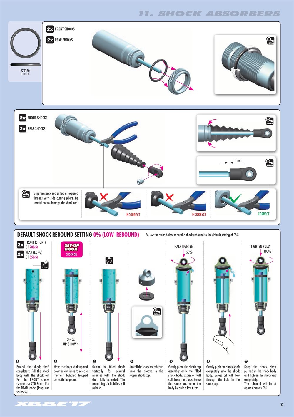 Xray - XB8E 2017 (XB8E'17) - Manual - Page 37