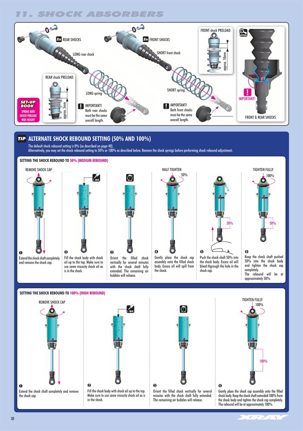Xray - XB8E 2017 (XB8E'17) - Manual - Page 38