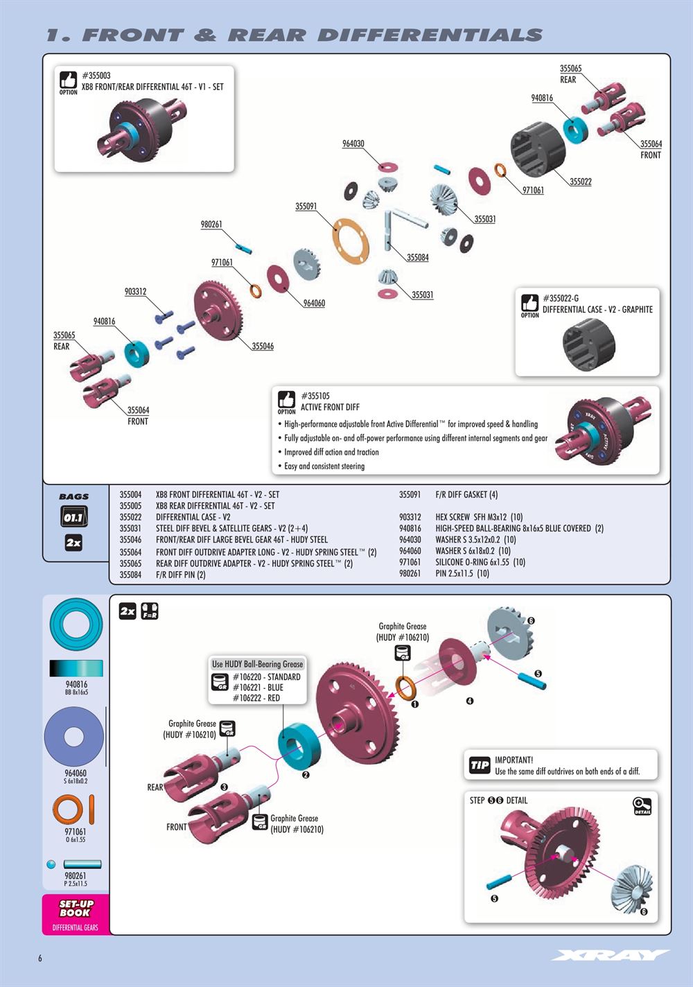 Xray - XB8E 2018 (XB8E'18) - Manual - Page 6