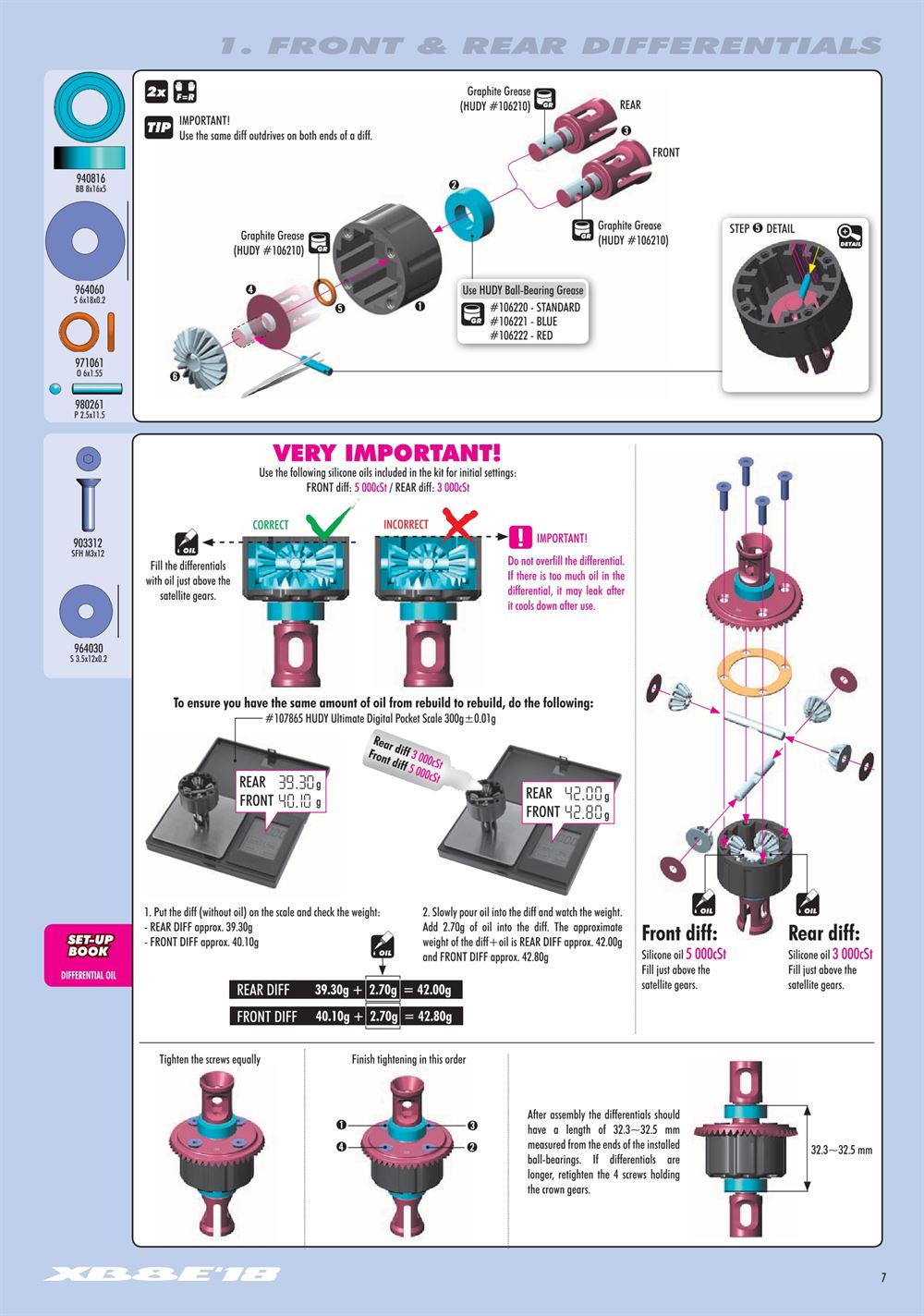 Xray - XB8E 2018 (XB8E'18) - Manual - Page 7