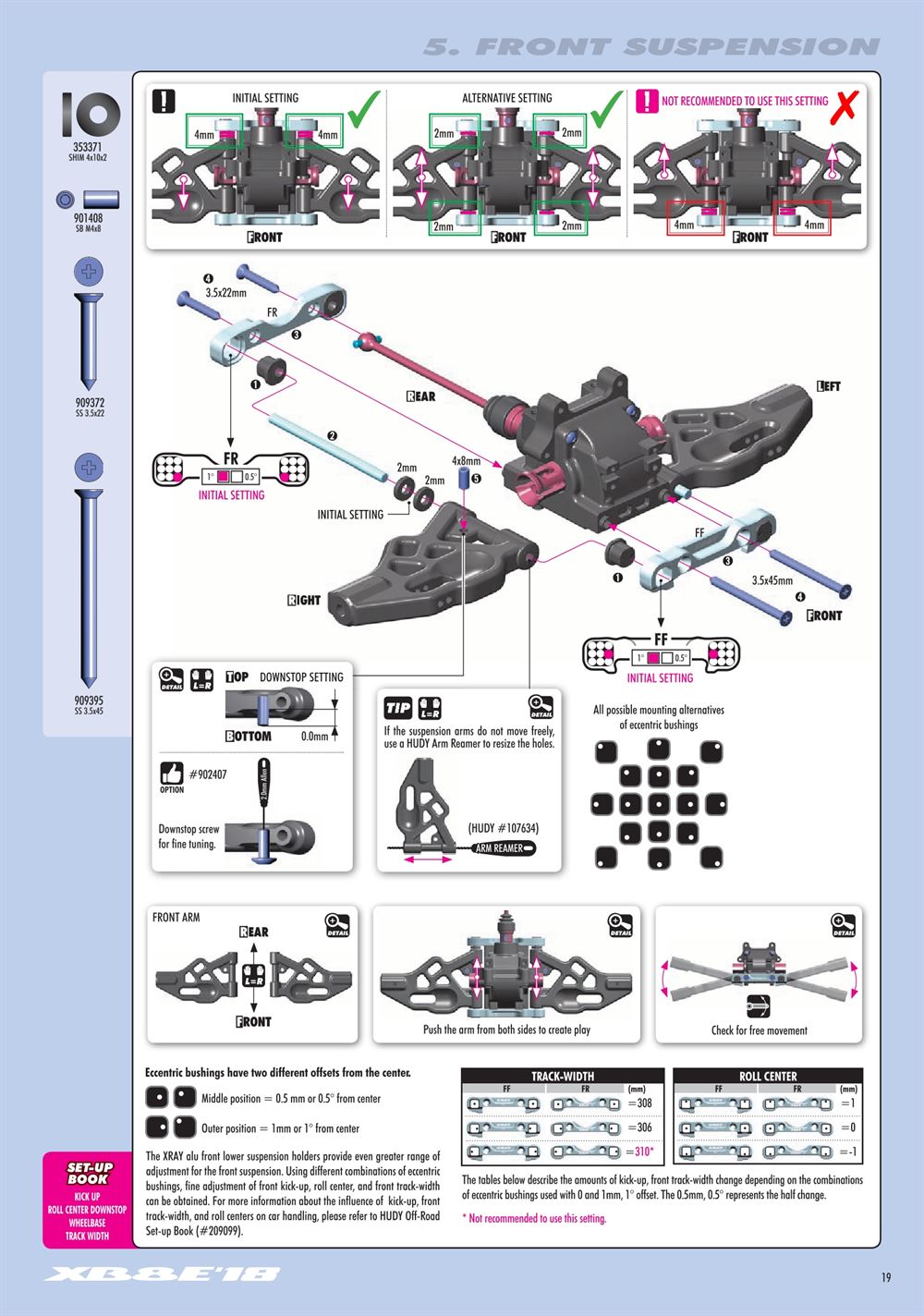 Xray - XB8E 2018 (XB8E'18) - Manual - Page 19