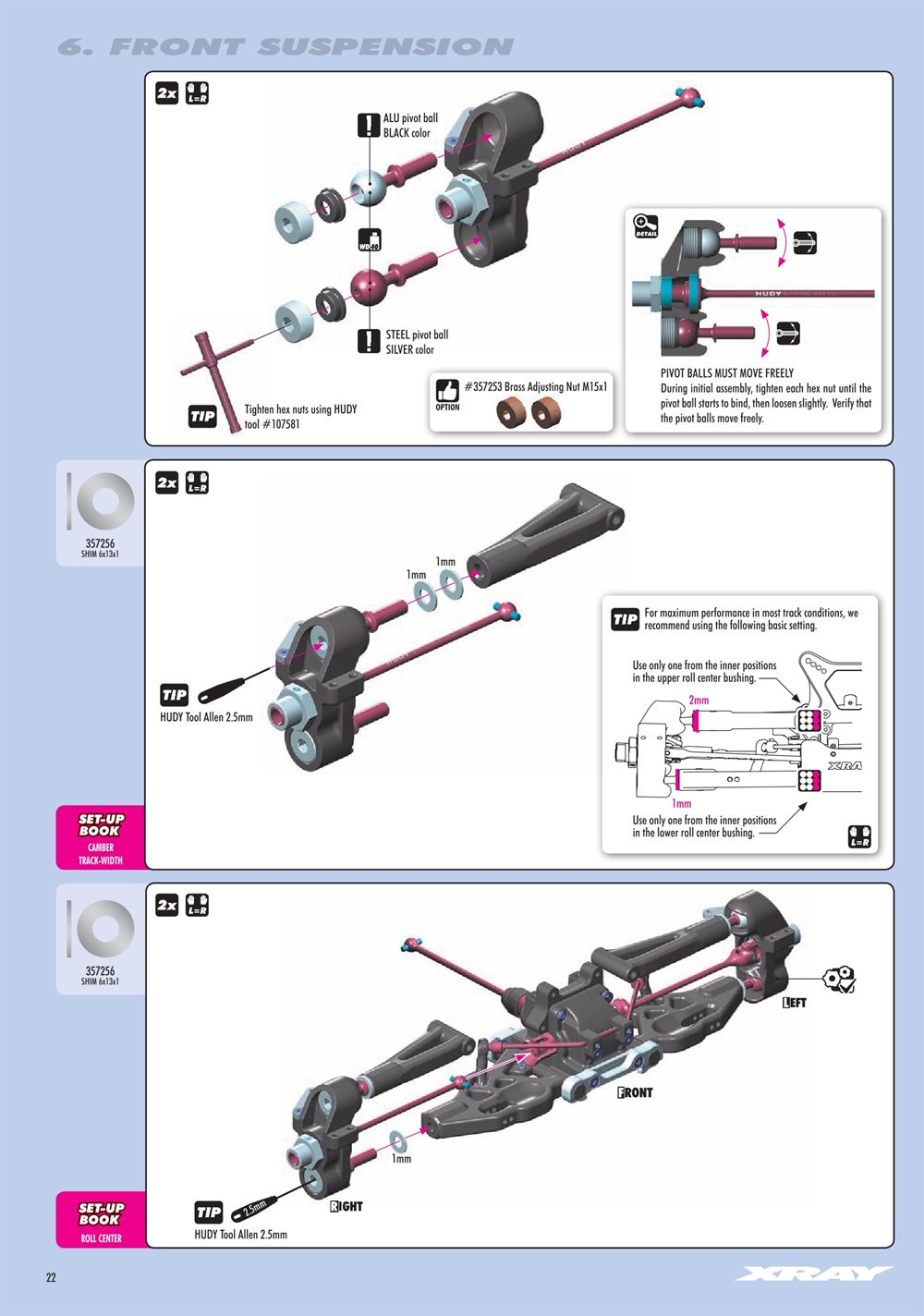 Xray - XB8E 2018 (XB8E'18) - Manual - Page 22