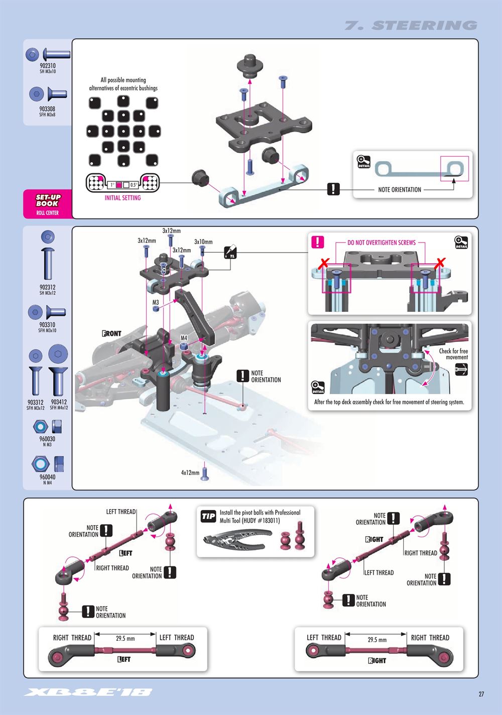 Xray - XB8E 2018 (XB8E'18) - Manual - Page 27