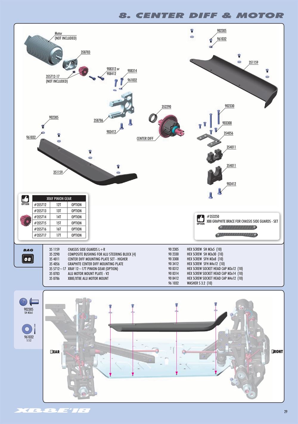 Xray - XB8E 2018 (XB8E'18) - Manual - Page 29