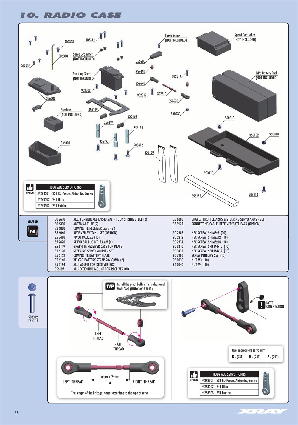 Xray - XB8E 2018 (XB8E'18) - Manual - Page 32
