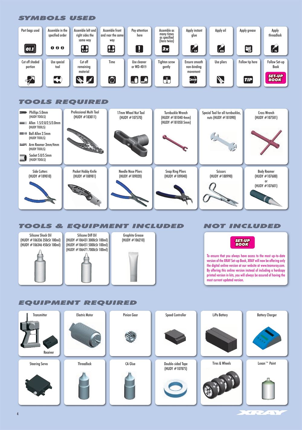 Xray - XB8E 2019 (XB8E'19) - Manual - Page 4