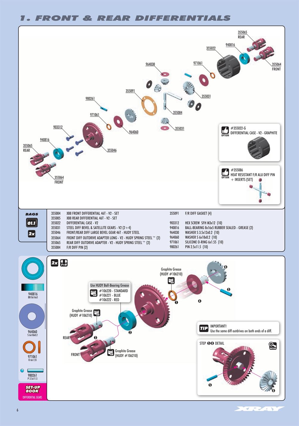 Xray - XB8E 2019 (XB8E'19) - Manual - Page 6
