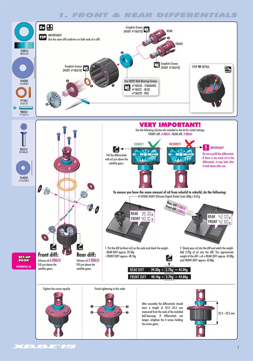 Xray - XB8E 2019 (XB8E'19) - Manual - Page 7