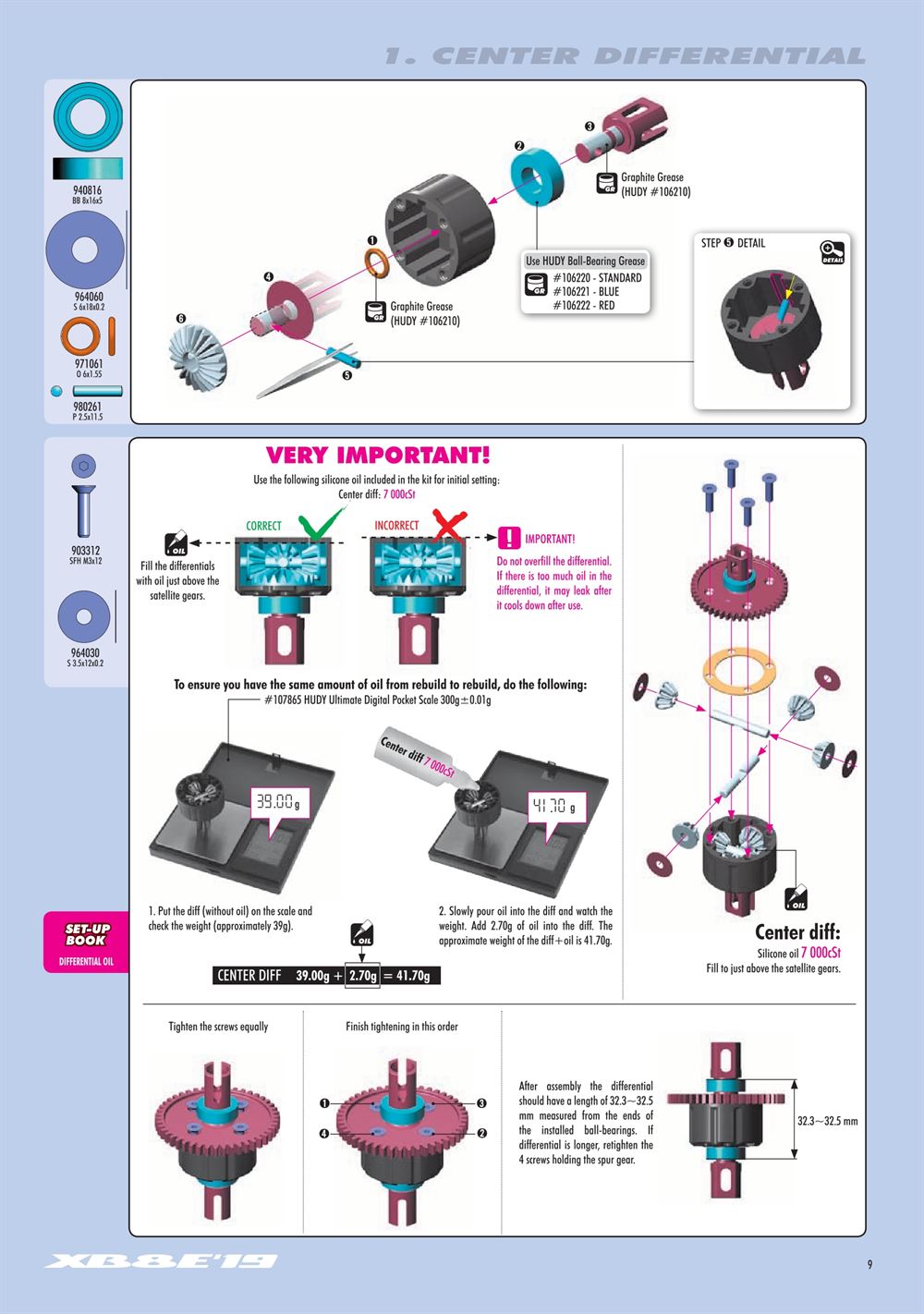 Xray - XB8E 2019 (XB8E'19) - Manual - Page 9
