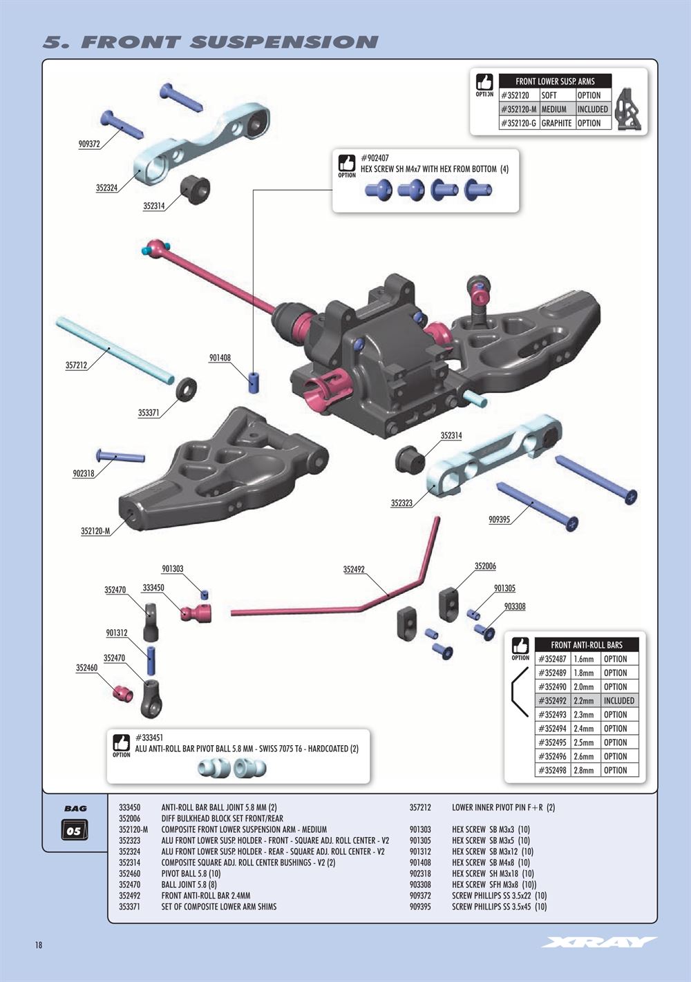 Xray - XB8E 2019 (XB8E'19) - Manual - Page 18