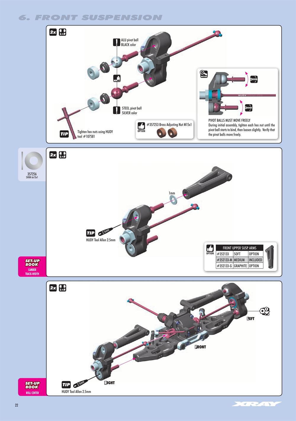 Xray - XB8E 2019 (XB8E'19) - Manual - Page 22