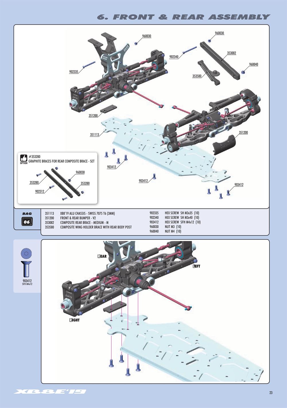 Xray - XB8E 2019 (XB8E'19) - Manual - Page 23