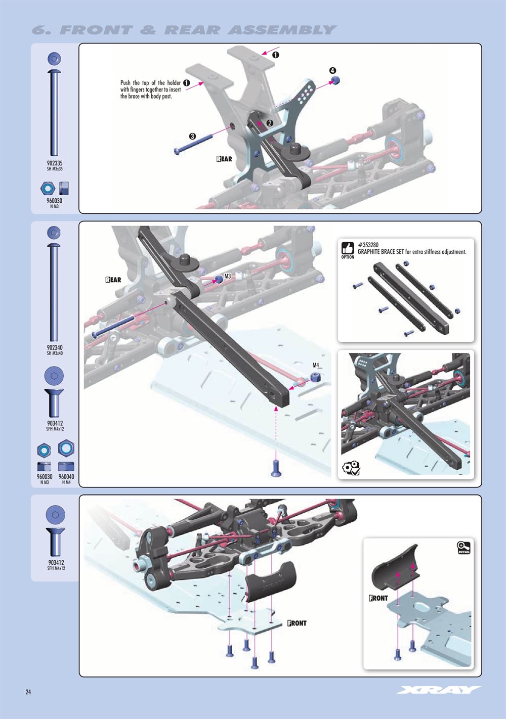 Xray - XB8E 2019 (XB8E'19) - Manual - Page 24