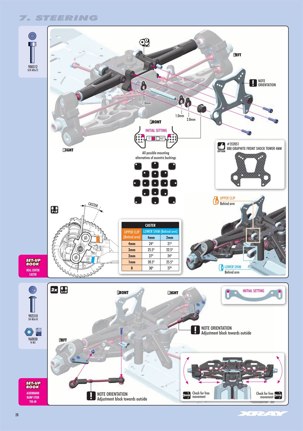 Xray - XB8E 2019 (XB8E'19) - Manual - Page 28