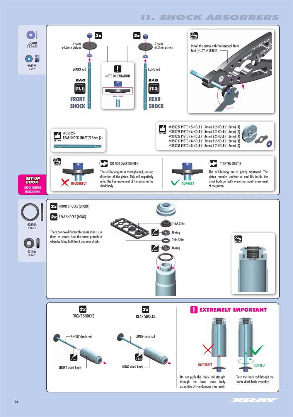 Xray - XB8E 2019 (XB8E'19) - Manual - Page 36