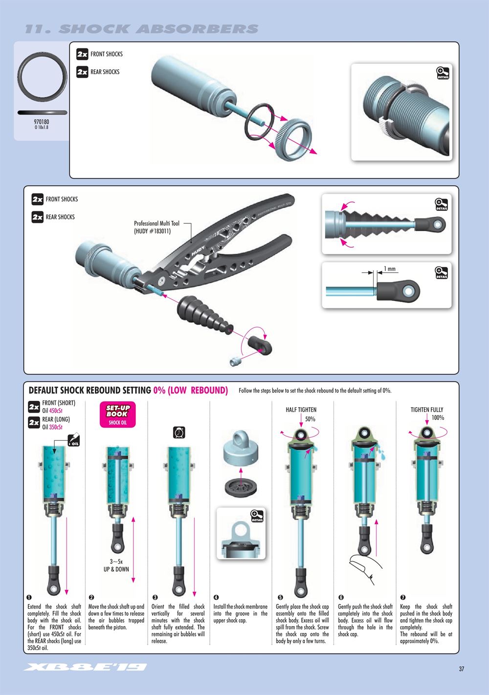 Xray - XB8E 2019 (XB8E'19) - Manual - Page 37