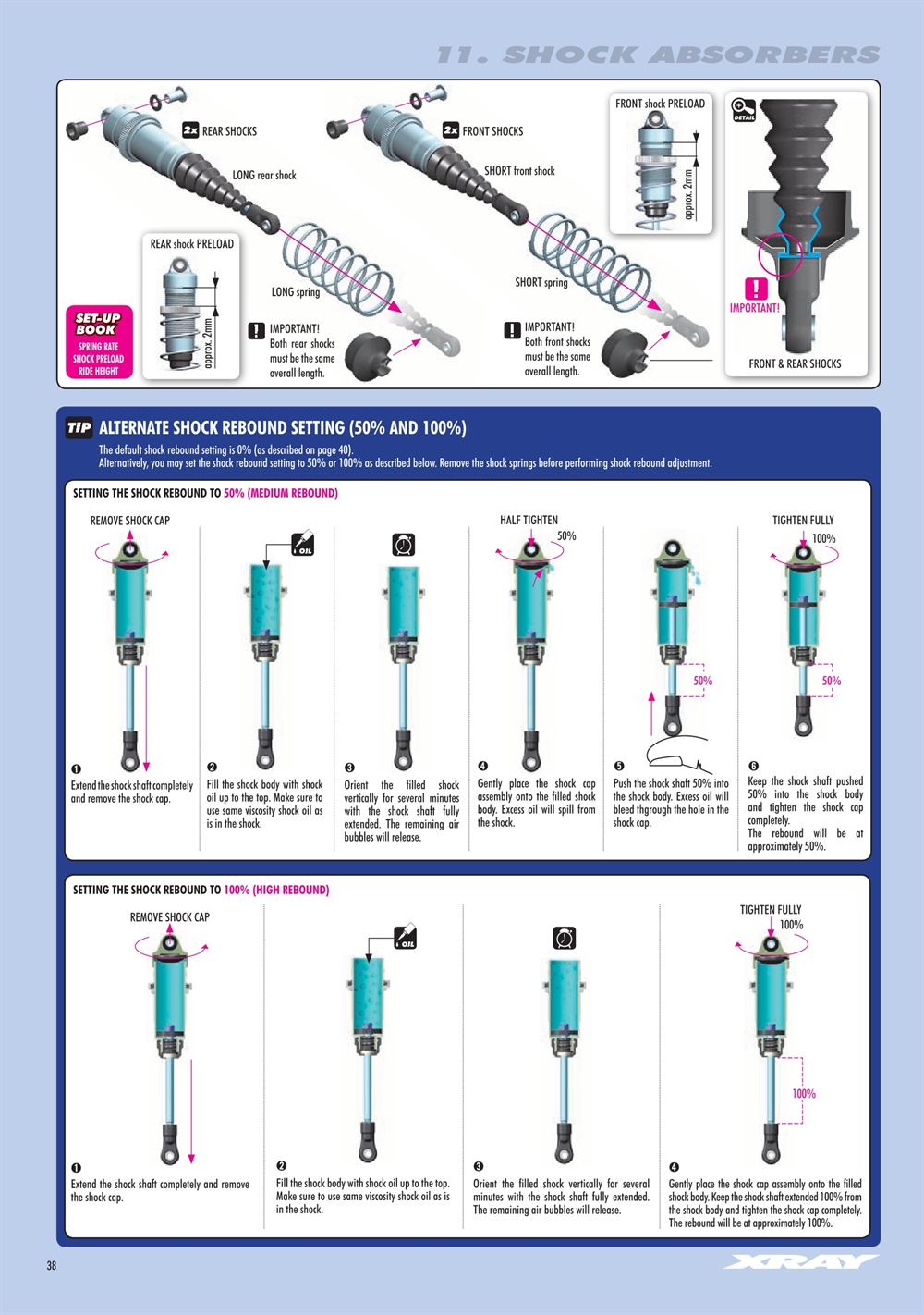 Xray - XB8E 2019 (XB8E'19) - Manual - Page 38