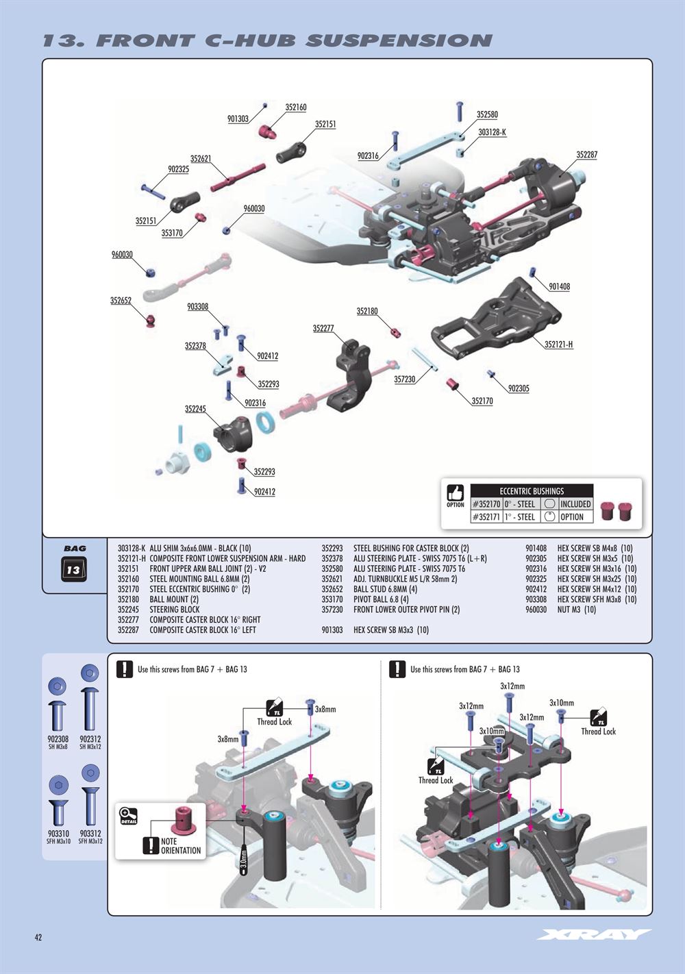 Xray - XB8E 2019 (XB8E'19) - Manual - Page 42