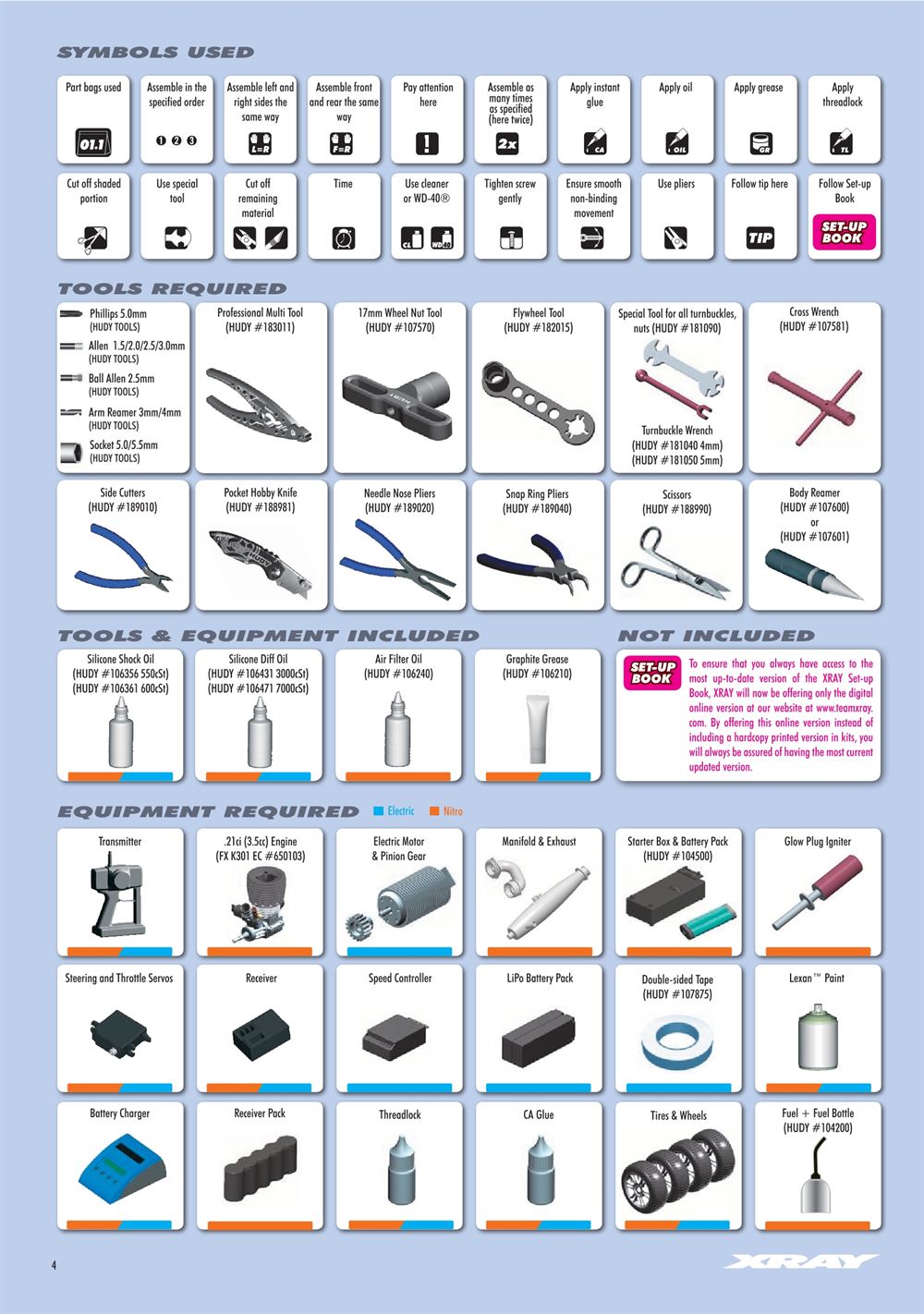 Xray - XB8E 2020 (XB8E'20) - Manual - Page 4