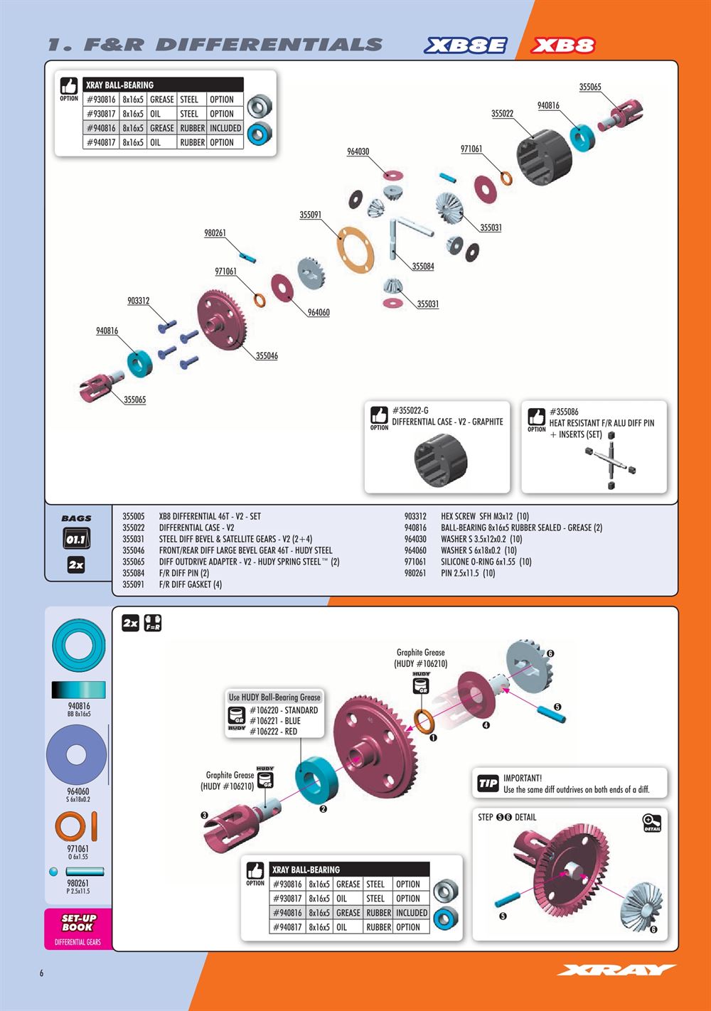 Xray - XB8E 2020 (XB8E'20) - Manual - Page 6