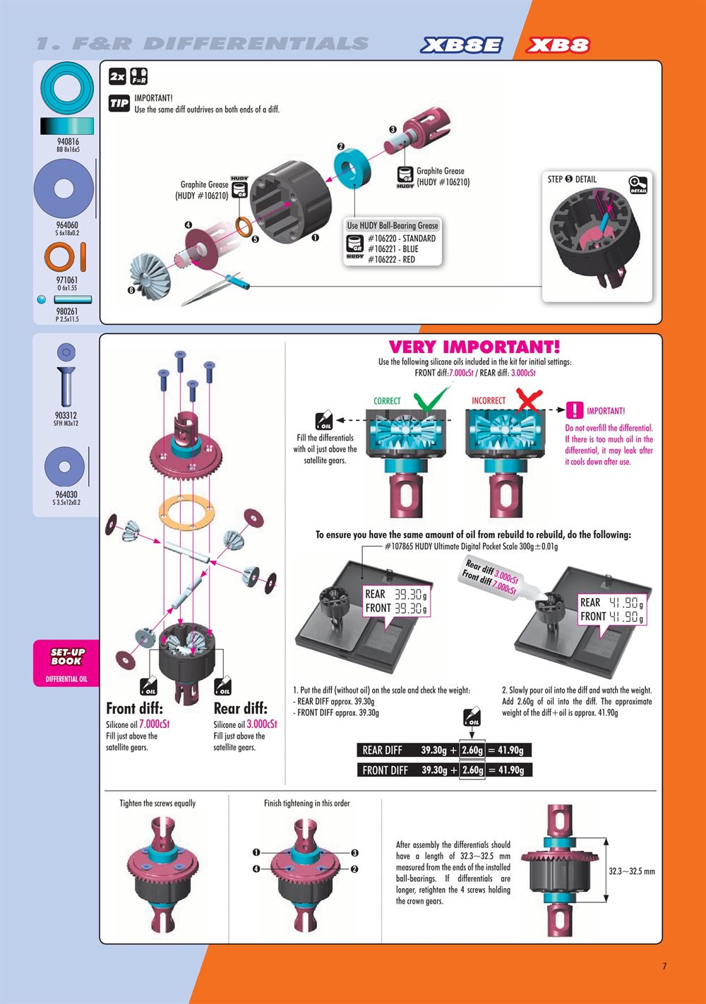 Xray - XB8E 2020 (XB8E'20) - Manual - Page 7