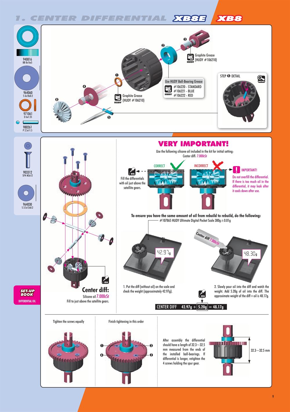 Xray - XB8E 2020 (XB8E'20) - Manual - Page 9