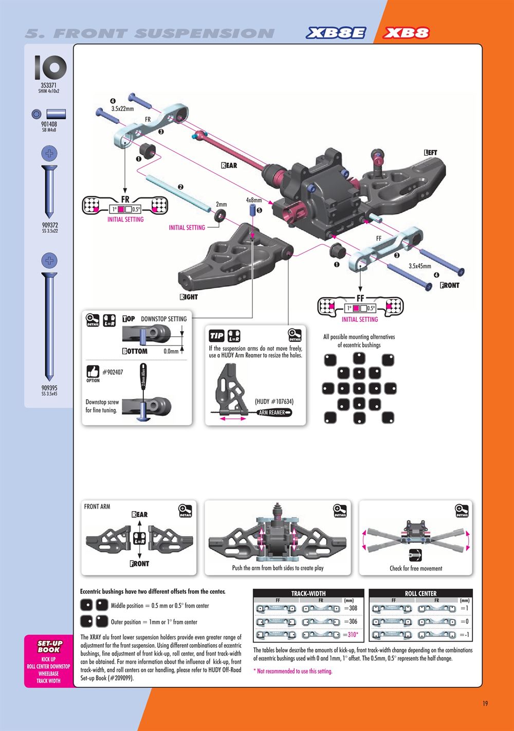 Xray - XB8E 2020 (XB8E'20) - Manual - Page 19