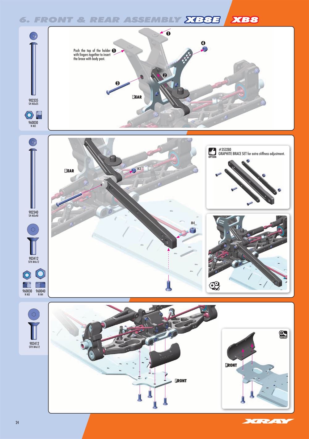 Xray - XB8E 2020 (XB8E'20) - Manual - Page 24