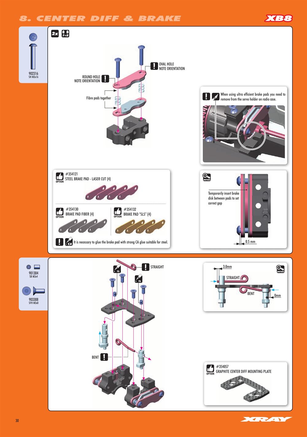 Xray - XB8E 2020 (XB8E'20) - Manual - Page 30