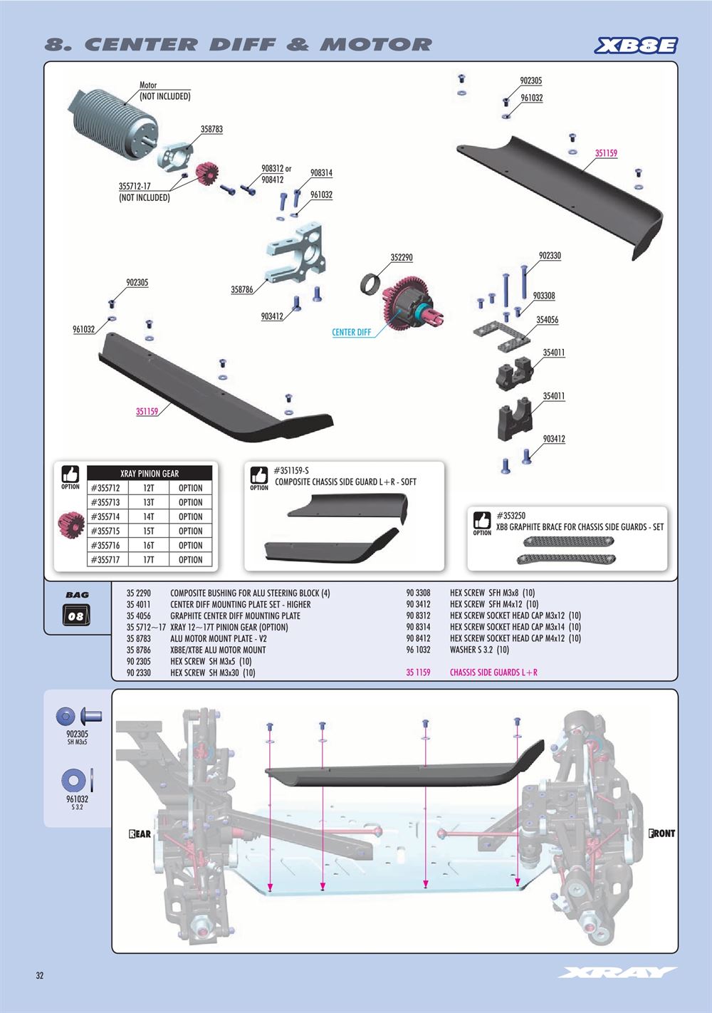 Xray - XB8E 2020 (XB8E'20) - Manual - Page 32