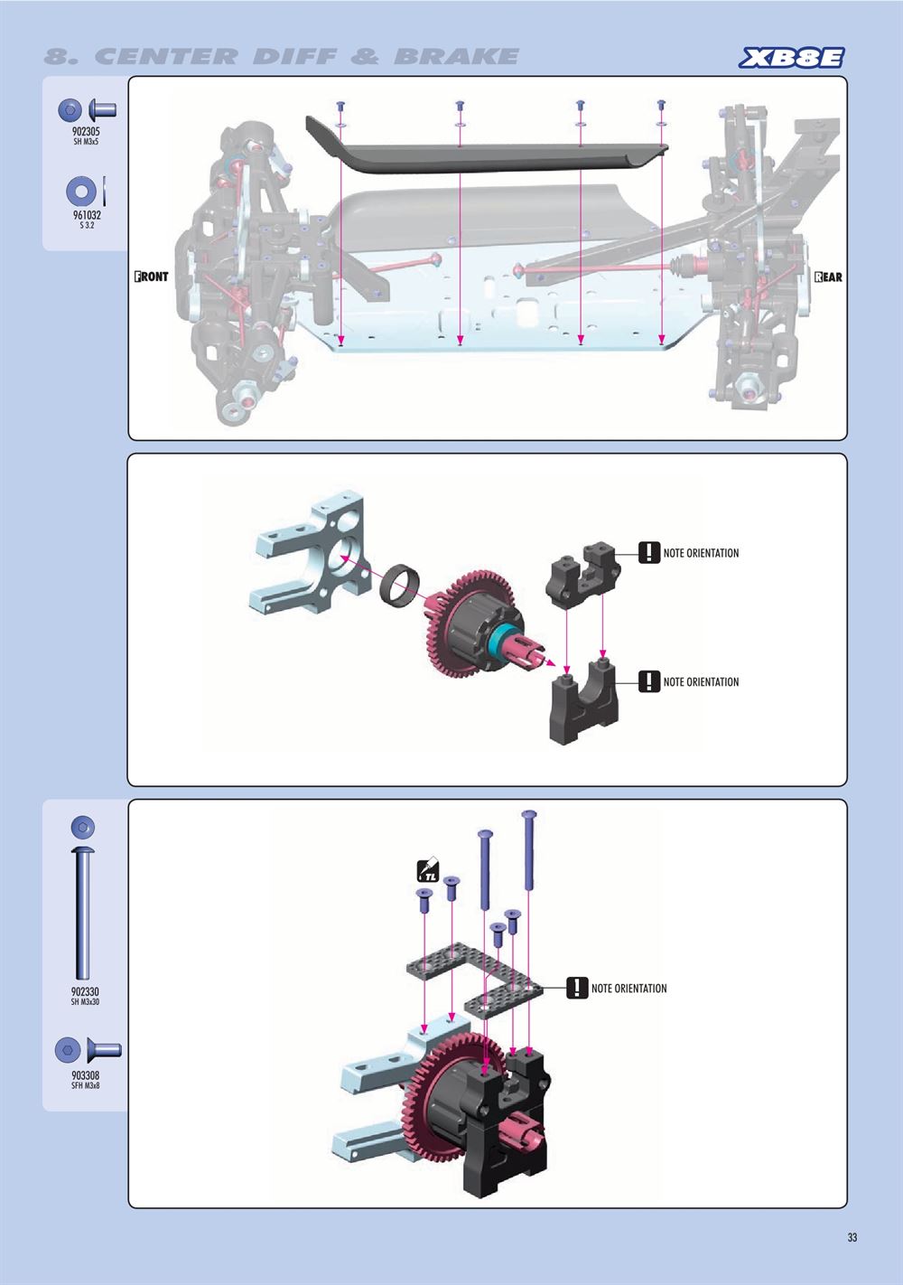 Xray - XB8E 2020 (XB8E'20) - Manual - Page 33