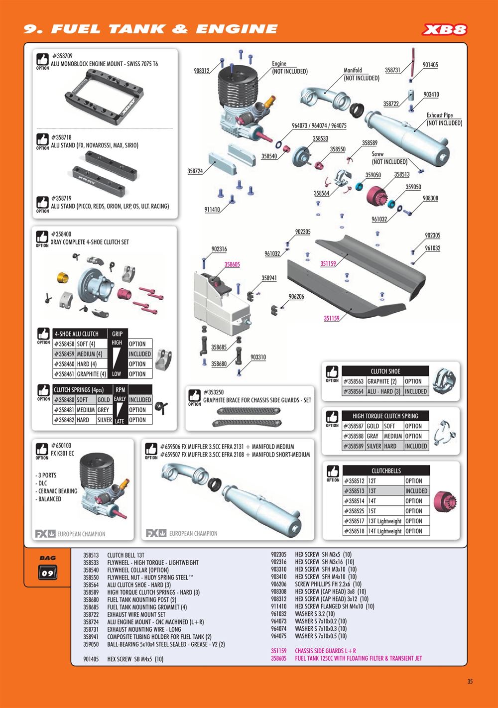 Xray - XB8E 2020 (XB8E'20) - Manual - Page 35
