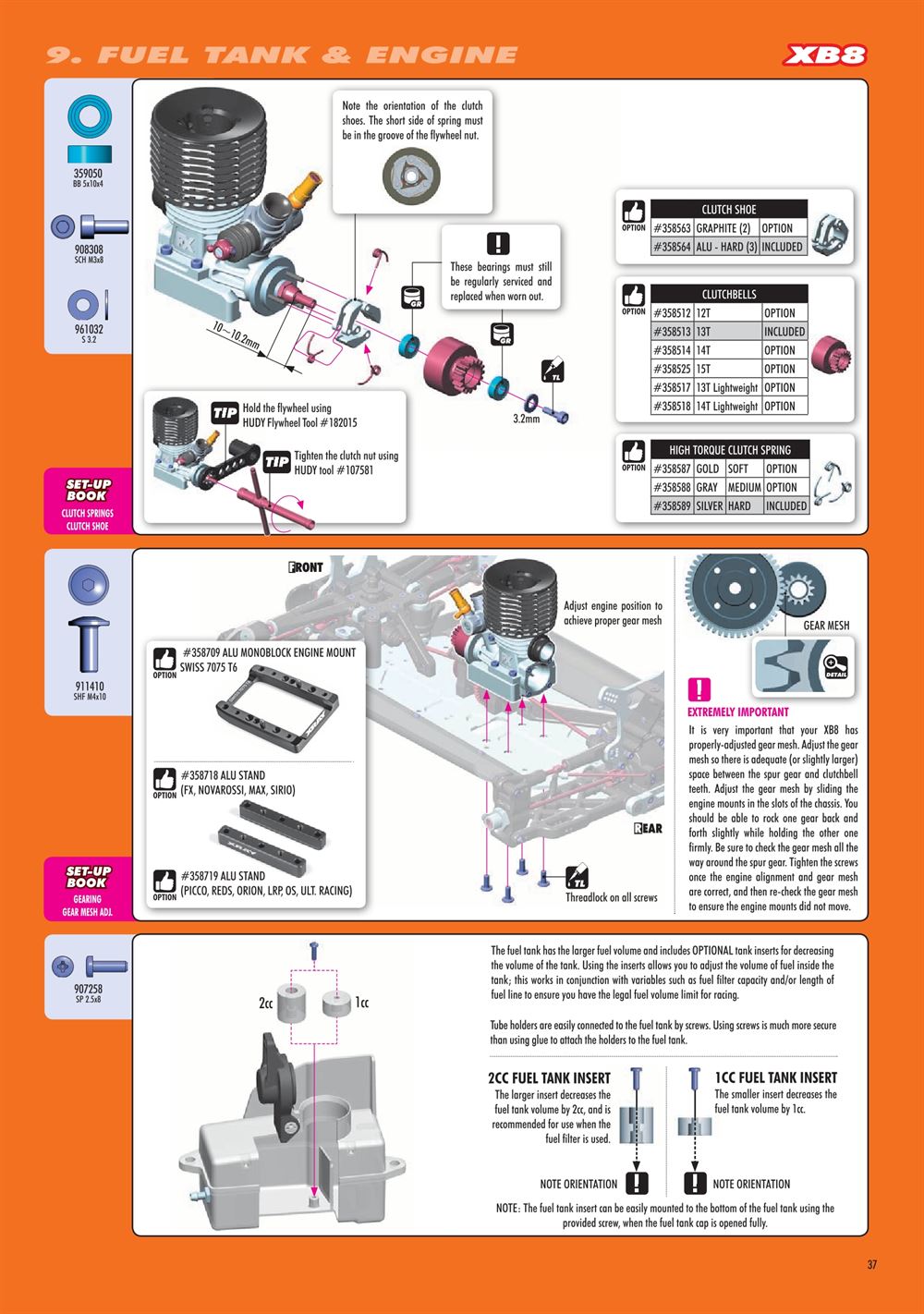 Xray - XB8E 2020 (XB8E'20) - Manual - Page 37
