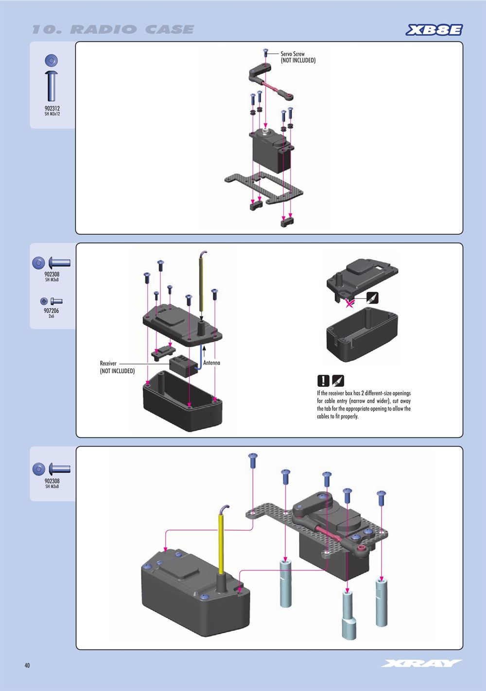 Xray - XB8E 2020 (XB8E'20) - Manual - Page 40