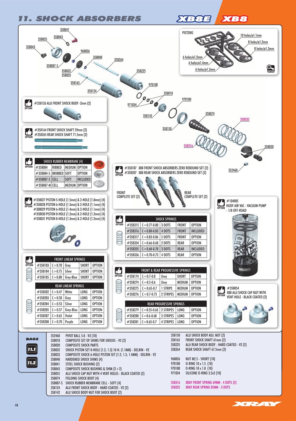 Xray - XB8E 2020 (XB8E'20) - Manual - Page 44